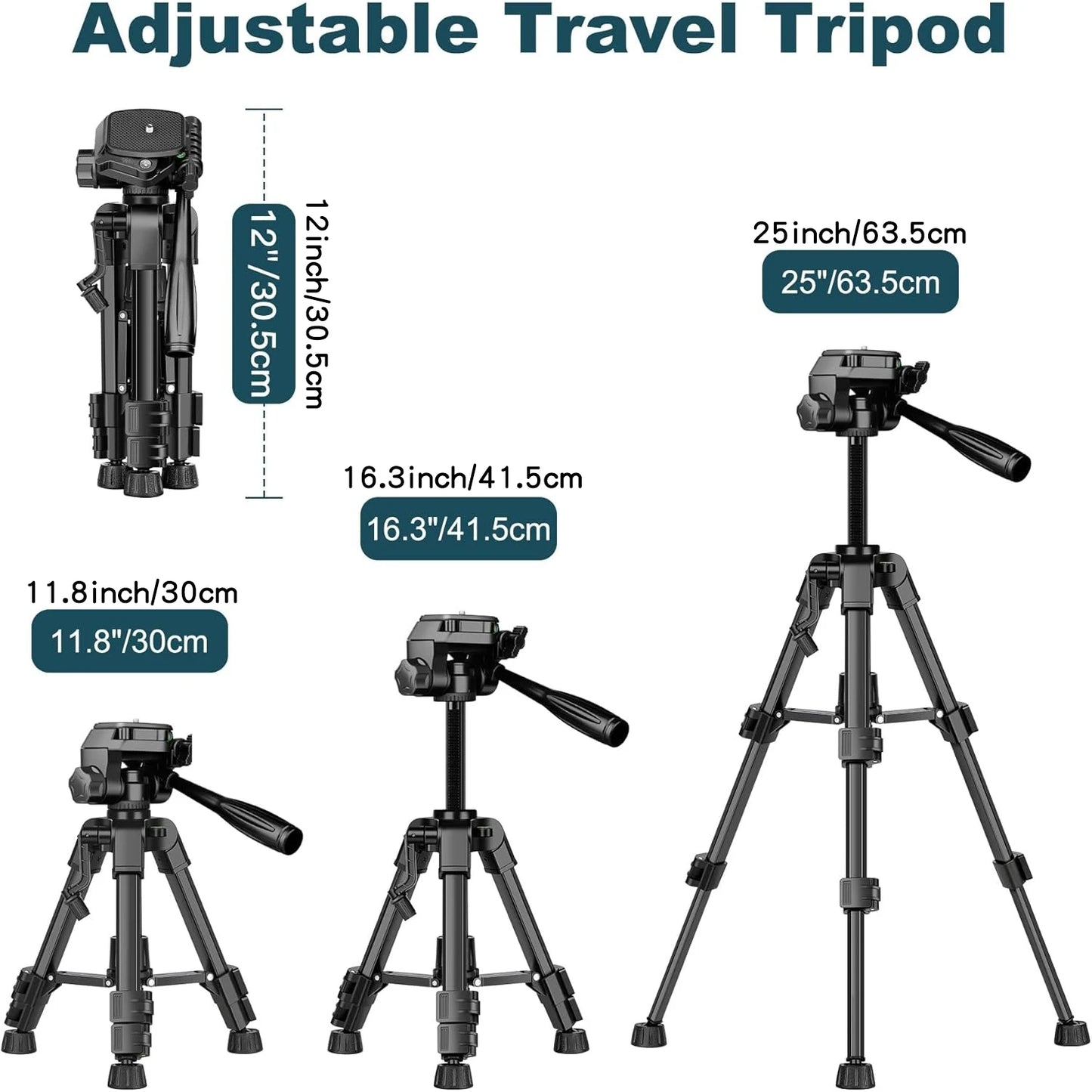 FlexiMount 25" Aluminum Mini Tripod